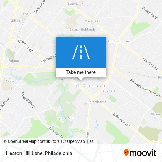Heaton Hill Lane map