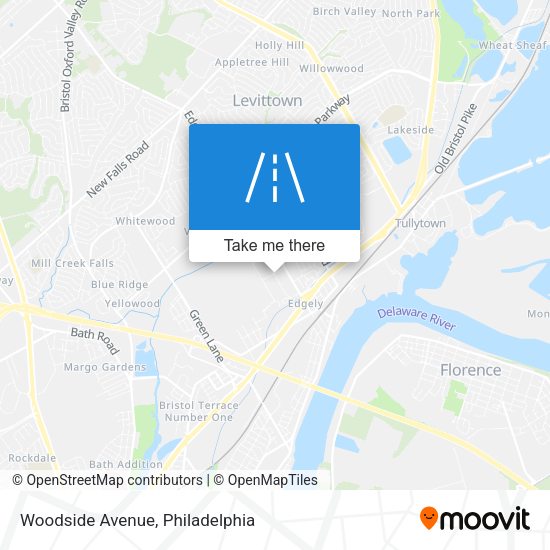 Mapa de Woodside Avenue