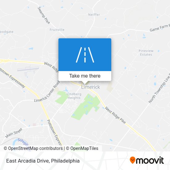 East Arcadia Drive map