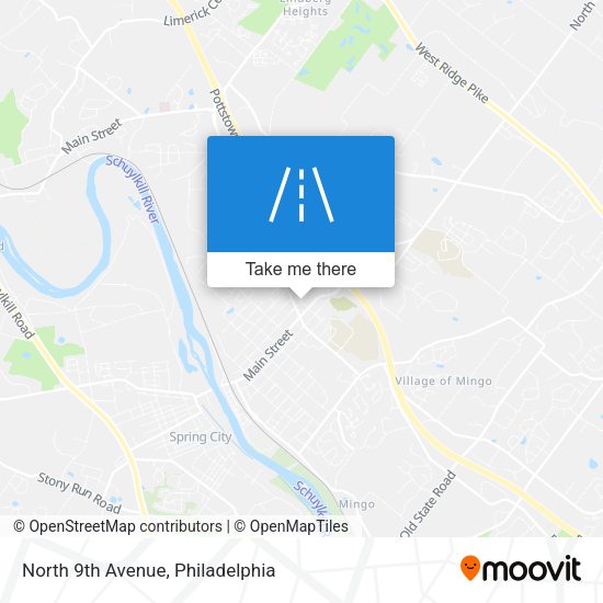 North 9th Avenue map