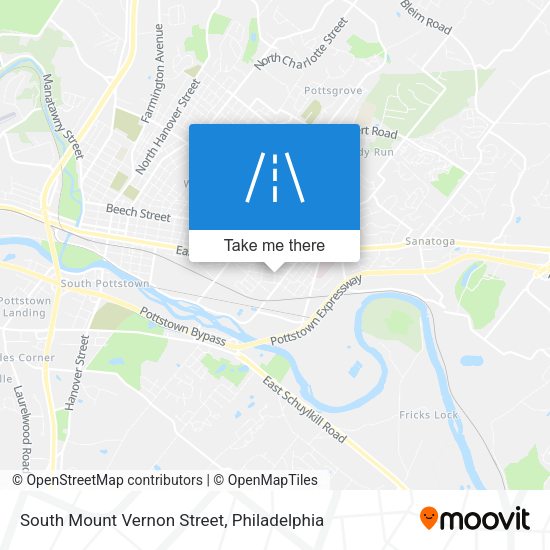 Mapa de South Mount Vernon Street