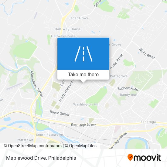 Maplewood Drive map