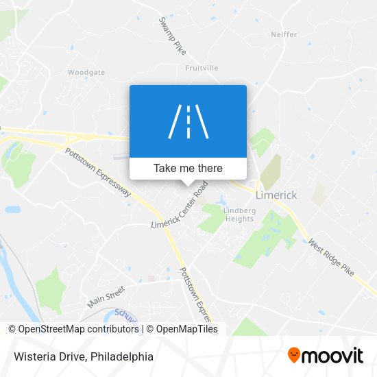 Mapa de Wisteria Drive