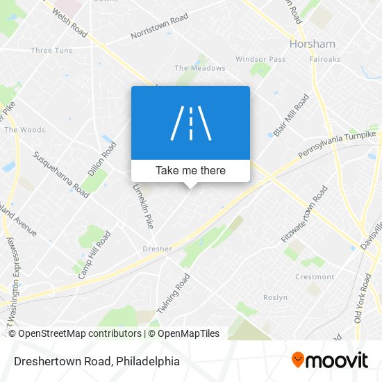 Mapa de Dreshertown Road