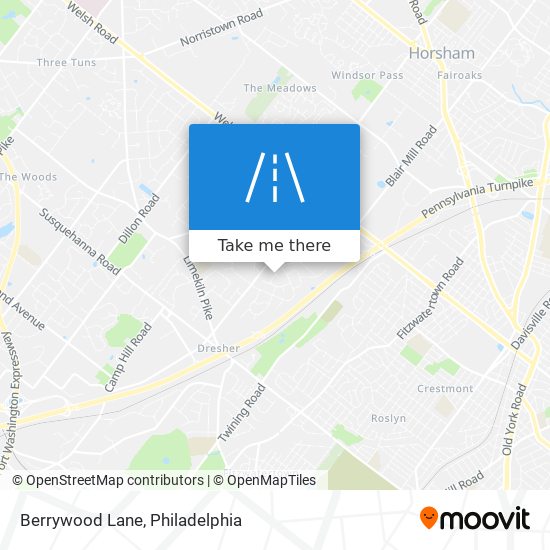 Berrywood Lane map