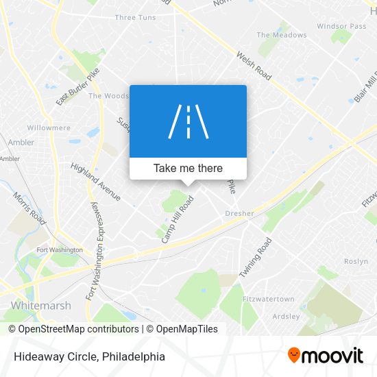 Mapa de Hideaway Circle