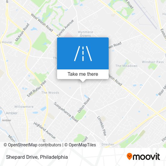 Mapa de Shepard Drive