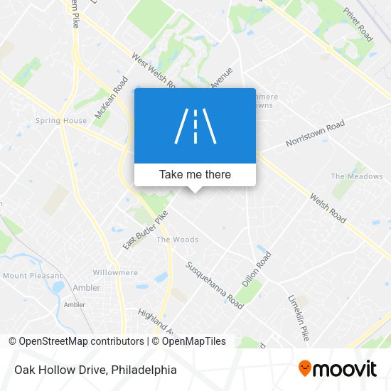 Oak Hollow Drive map