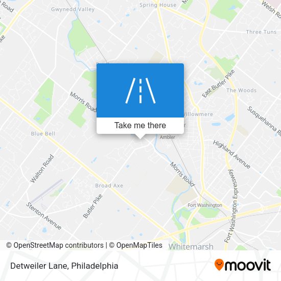 Detweiler Lane map