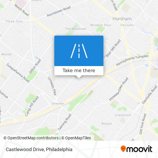 Castlewood Drive map