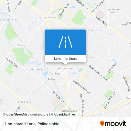 Mapa de Homestead Lane