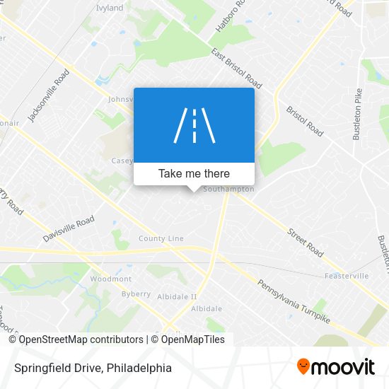 Mapa de Springfield Drive