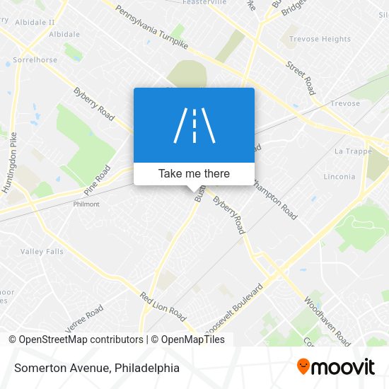 Mapa de Somerton Avenue