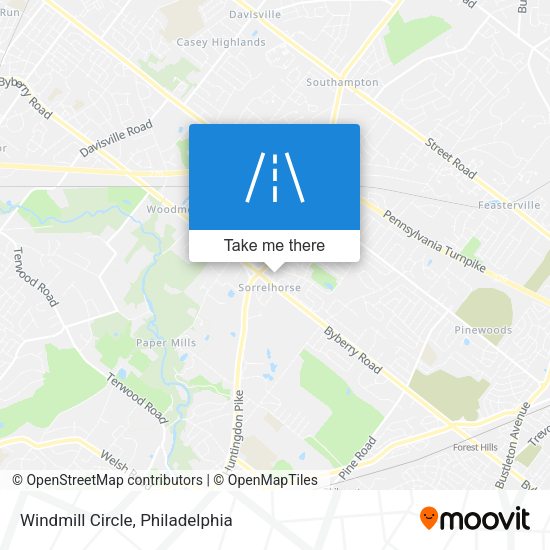 Windmill Circle map