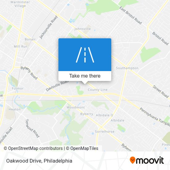 Mapa de Oakwood Drive
