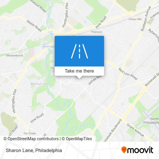 Sharon Lane map