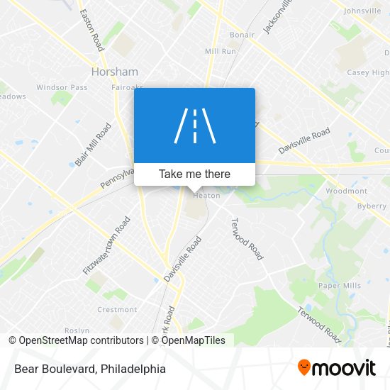 Bear Boulevard map