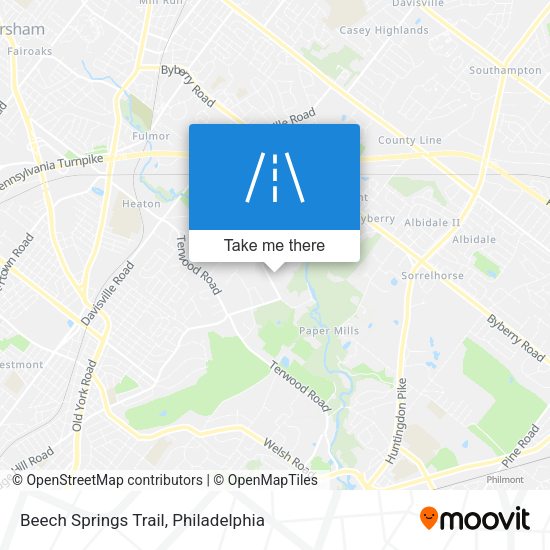 Beech Springs Trail map