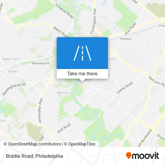 Biddle Road map
