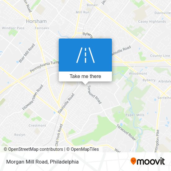 Morgan Mill Road map