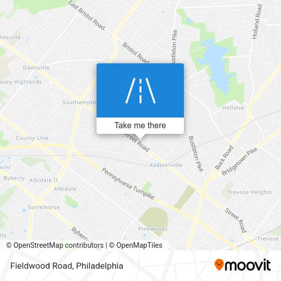 Mapa de Fieldwood Road