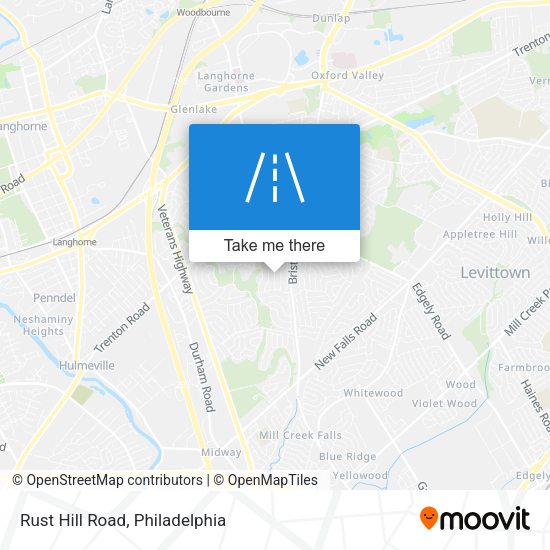 Mapa de Rust Hill Road