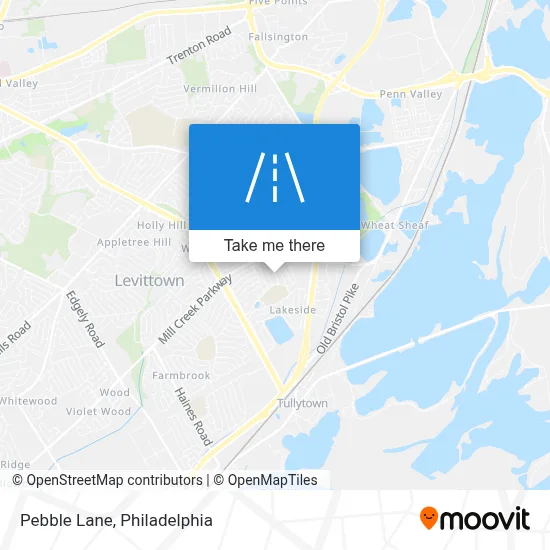 Pebble Lane map