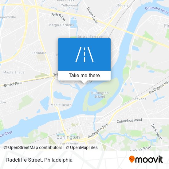 Mapa de Radcliffe Street