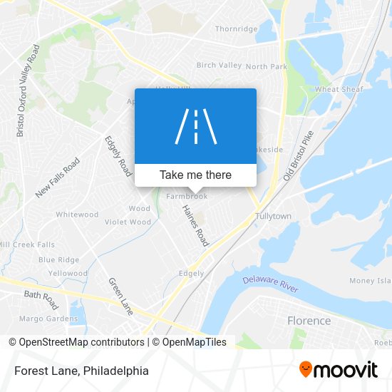 Mapa de Forest Lane
