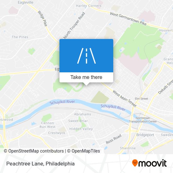 Peachtree Lane map