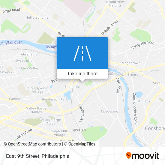 Mapa de East 9th Street
