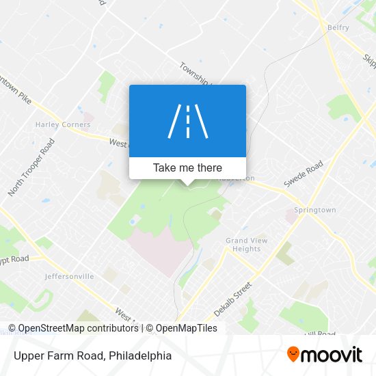 Upper Farm Road map