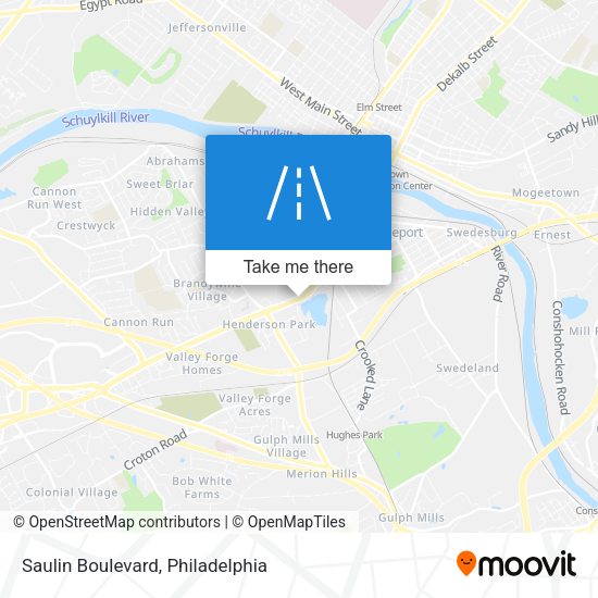 Saulin Boulevard map