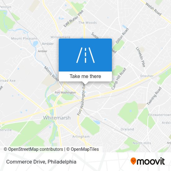 Commerce Drive map
