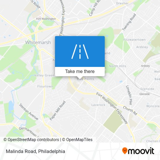 Mapa de Malinda Road