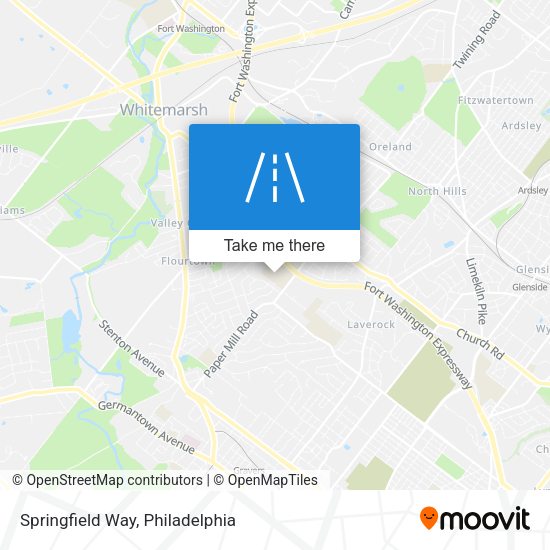 Springfield Way map