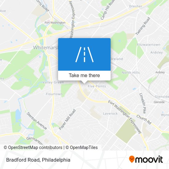 Mapa de Bradford Road