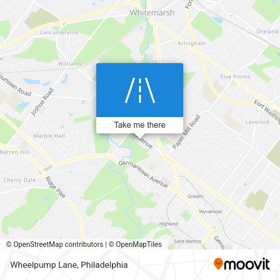 Wheelpump Lane map