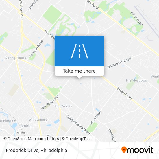 Frederick Drive map