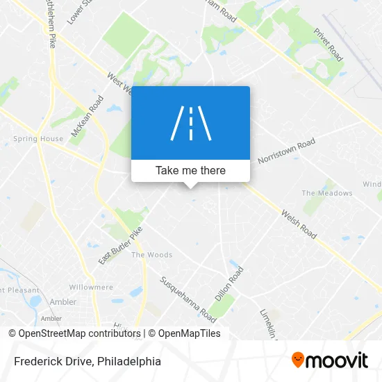 Frederick Drive map