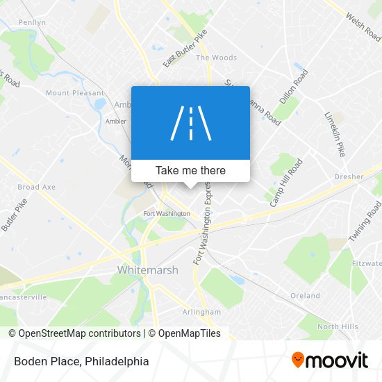 Mapa de Boden Place