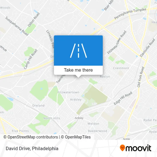 David Drive map