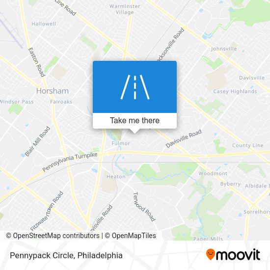 Mapa de Pennypack Circle