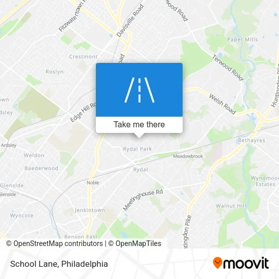 School Lane map