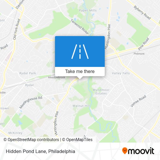 Hidden Pond Lane map