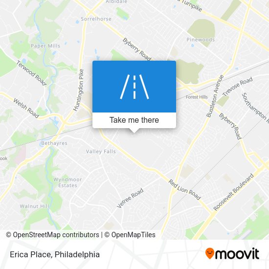Mapa de Erica Place