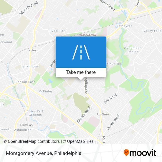Montgomery Avenue map