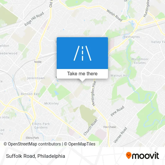Suffolk Road map