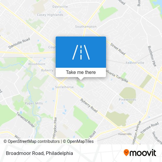 Broadmoor Road map