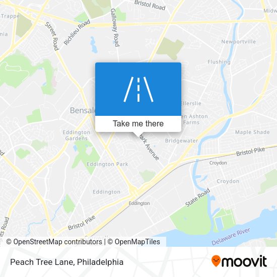 Peach Tree Lane map